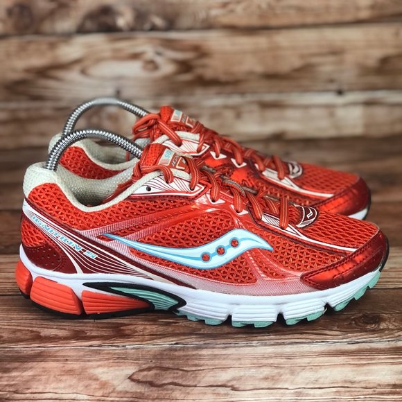 Saucony Ignition 5 Running Sneakers Orange White - Picture 1 of 9